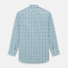 View 6 of product Blue and Green Tattersall Check Mayfair Shirt