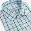 View 2 of product Blue and Green Tattersall Check Mayfair Shirt