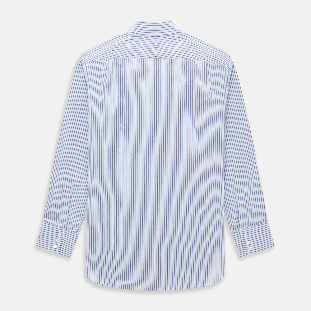 Blue Shadow Pinstripe Mayfair Shirt