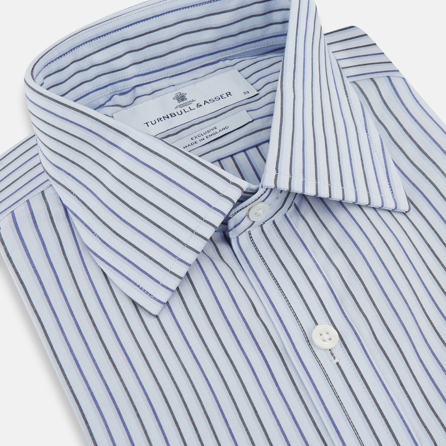 View 1 of product Blue Shadow Pinstripe Mayfair Shirt