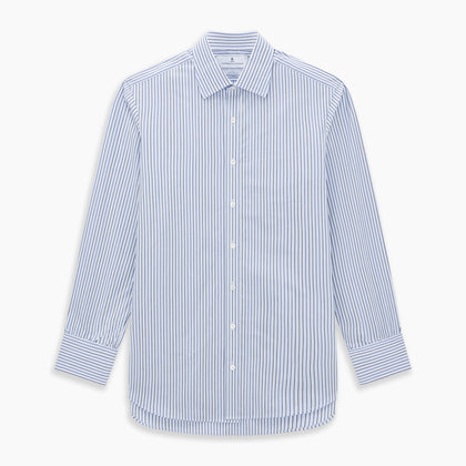 Blue Shadow Pinstripe Mayfair Shirt Image 4