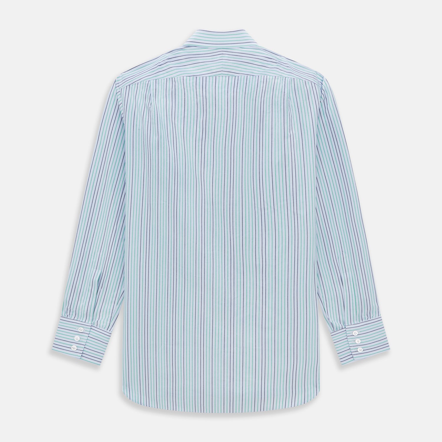 View 5 of product Green and Blue Shadow Pinstripe Mayfair Shirt