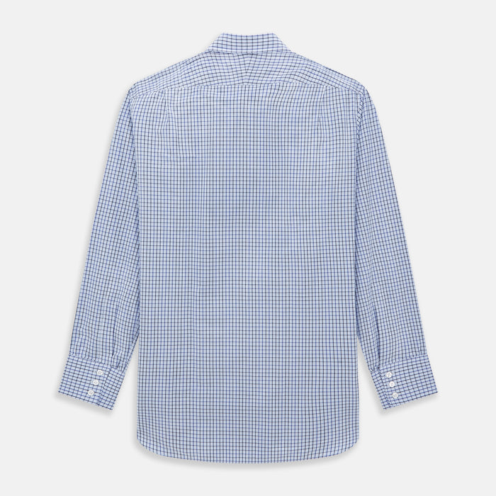Blue Shadow Check Mayfair Shirt Image 4