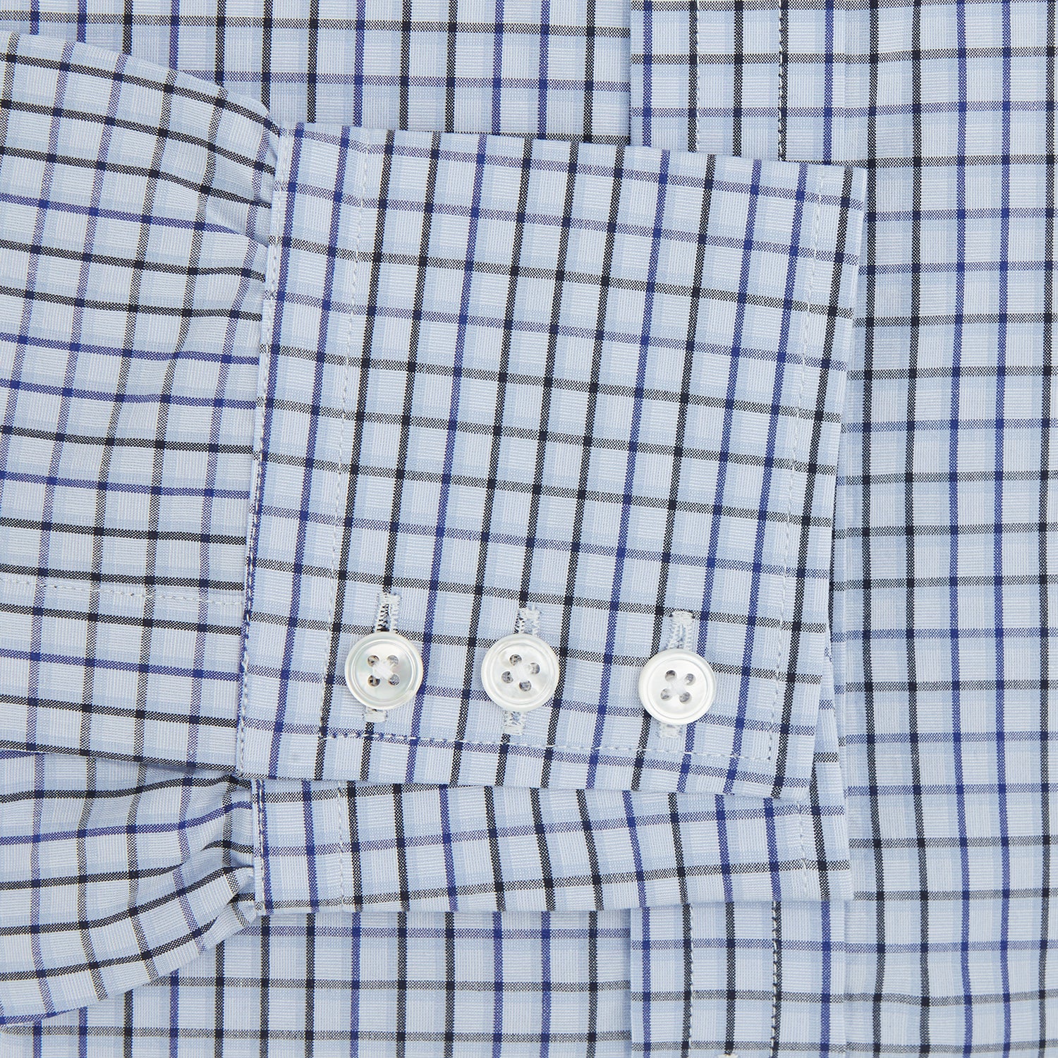 View 3 of product Blue Shadow Check Mayfair Shirt