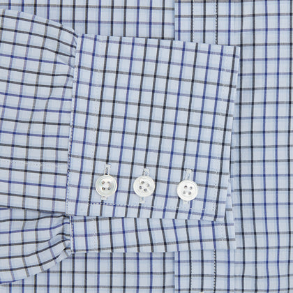 Blue Shadow Check Mayfair Shirt Image 2