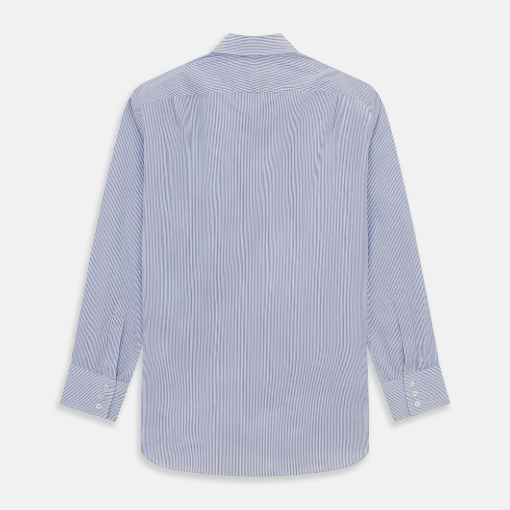 Light Blue Track Stripe Mayfair Shirt