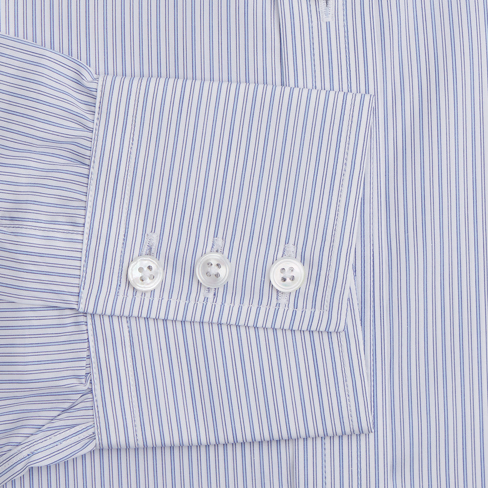 Light Blue Track Stripe Mayfair Shirt