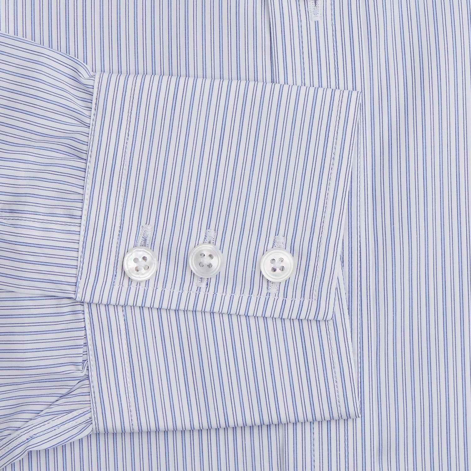 View 3 of product Light Blue Track Stripe Mayfair Shirt