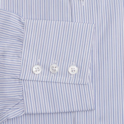 Light Blue Track Stripe Mayfair Shirt Image 2