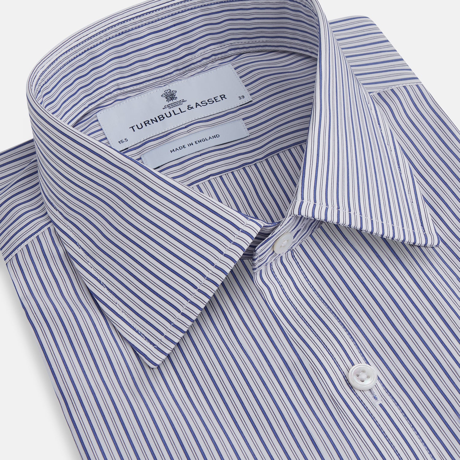 View 2 of product Dark Blue Track Stripe Mayfair Shirt