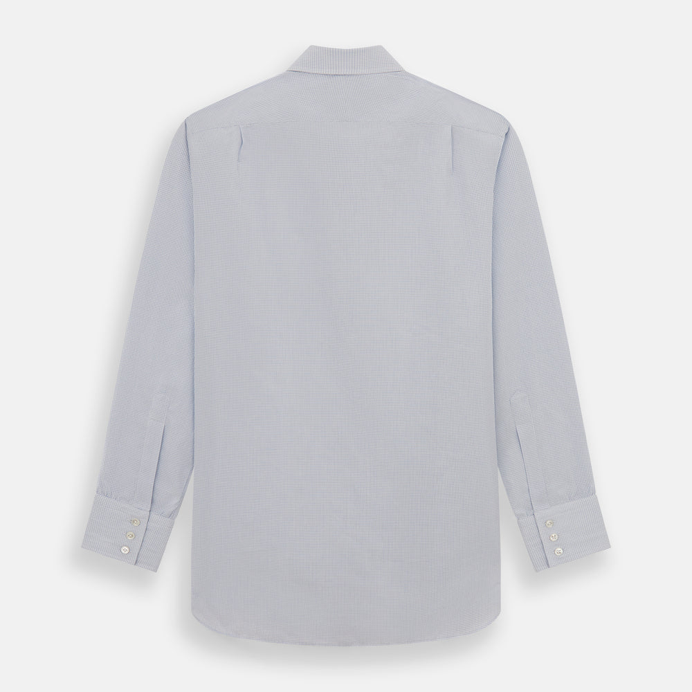 Blue Fine Graph Check Mayfair Shirt