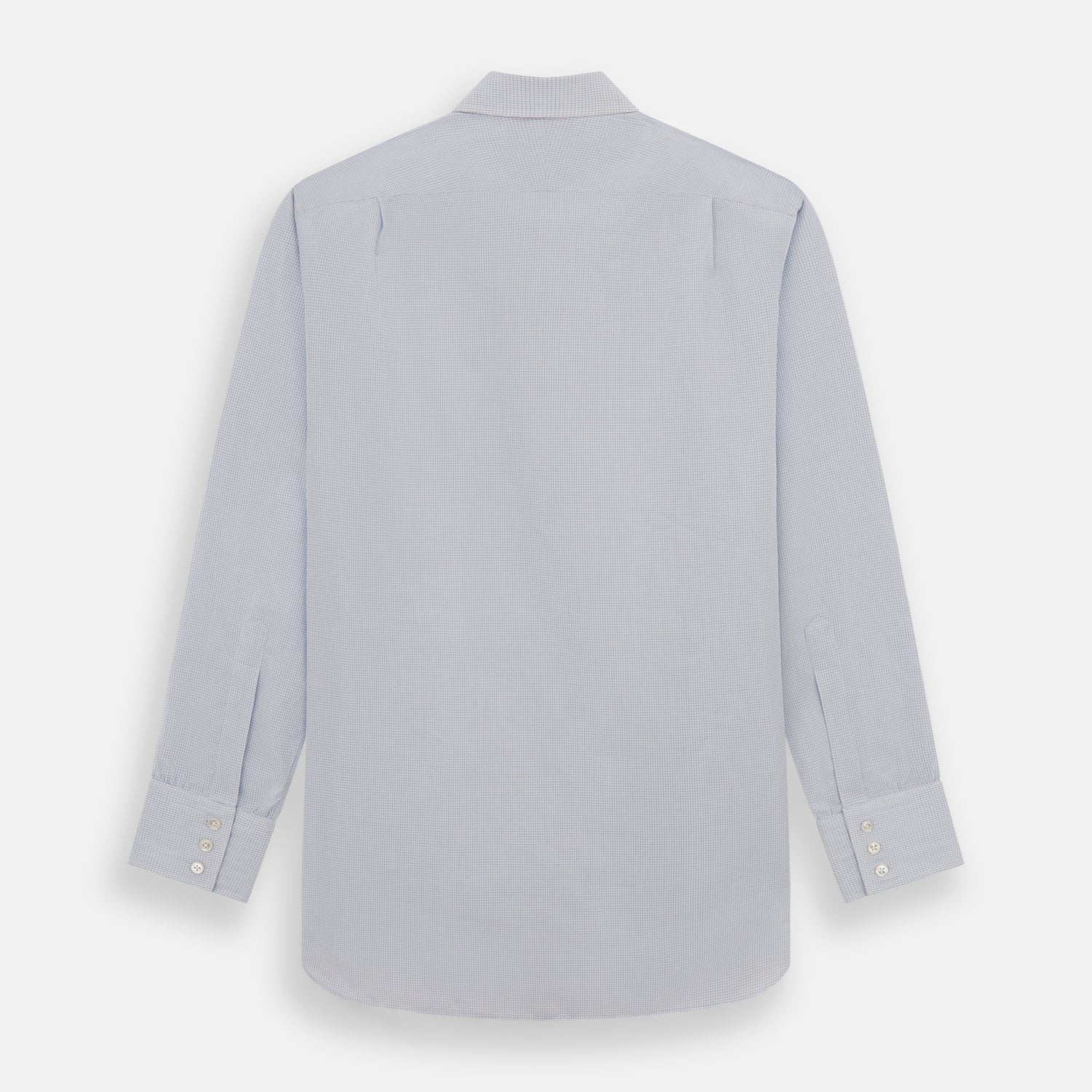 View 5 of product Blue Fine Graph Check Mayfair Shirt
