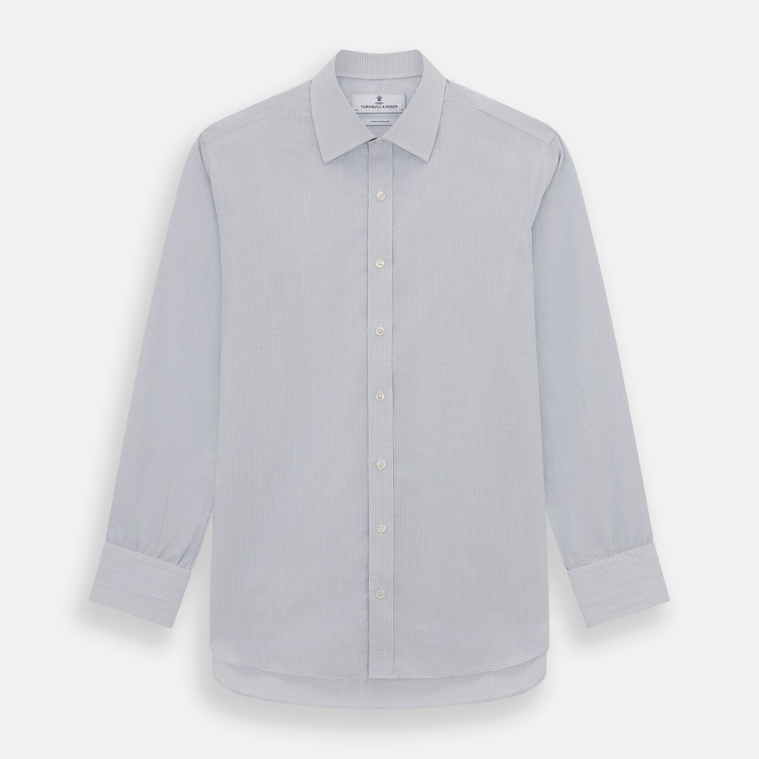 View 1 of product Blue Fine Graph Check Mayfair Shirt