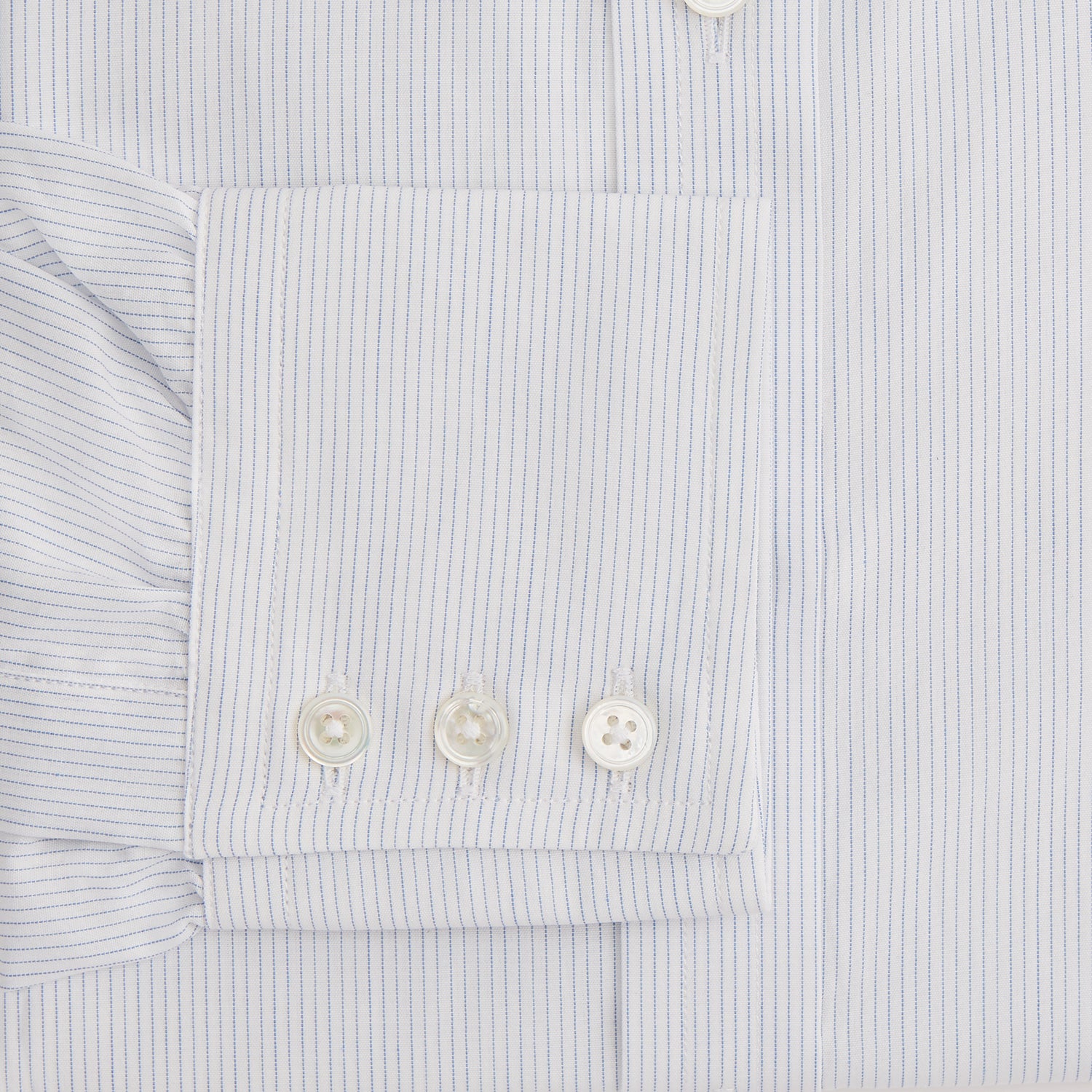 View 3 of product Blue Pencil Stripe Mayfair Shirt