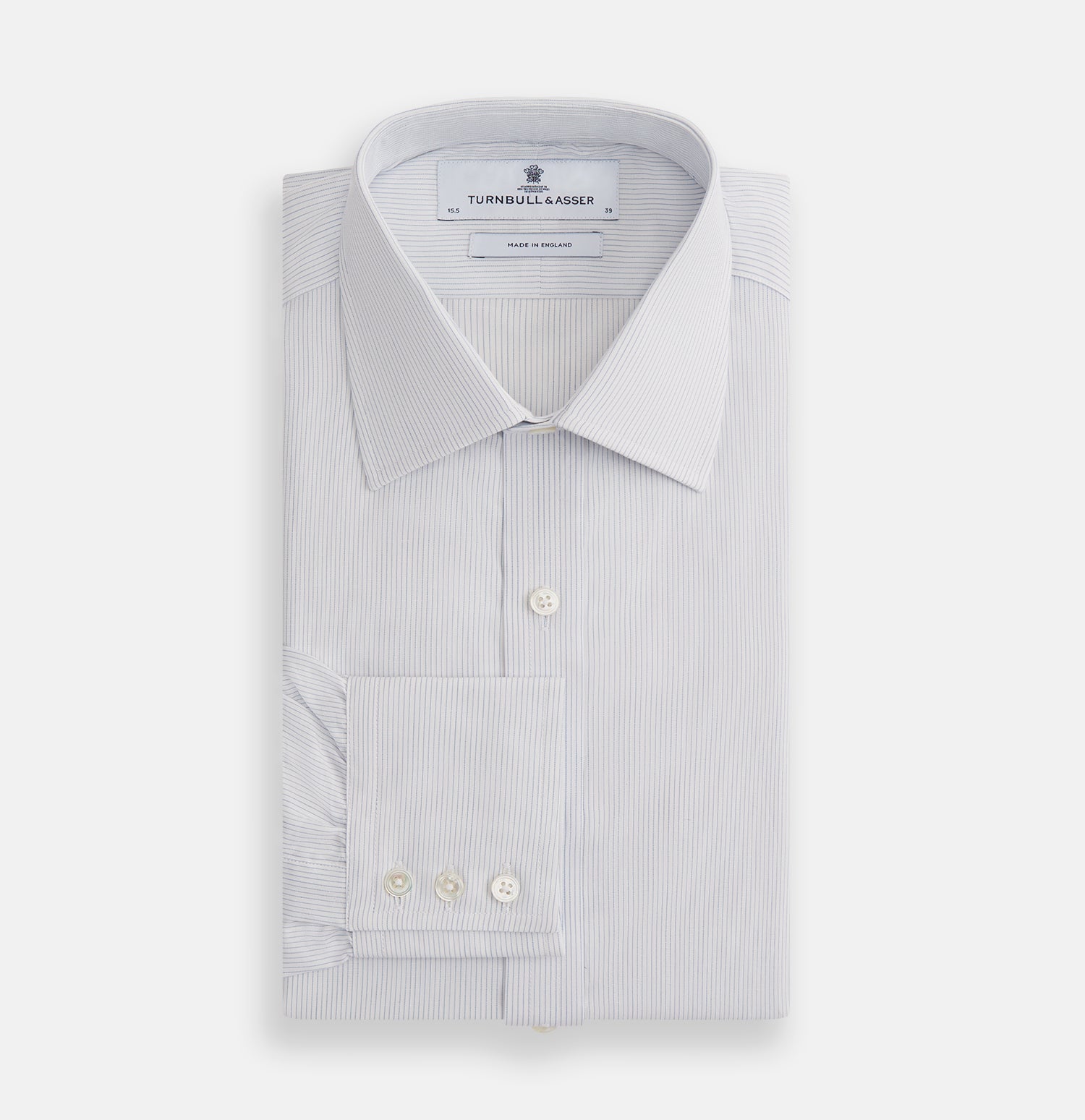 View 4 of product Blue Pencil Stripe Mayfair Shirt