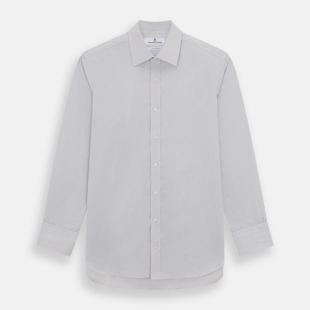 Blue Pencil Stripe Mayfair Shirt