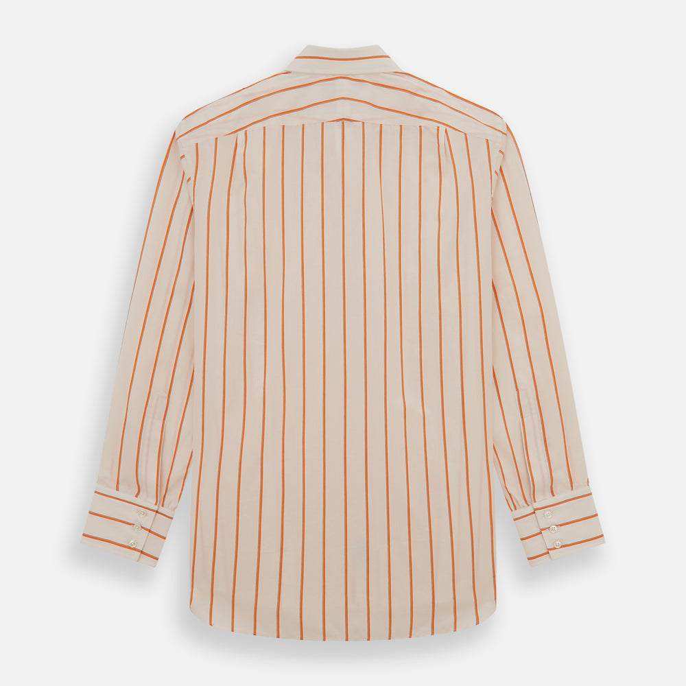 Orange Track Stripe Mayfair Shirt