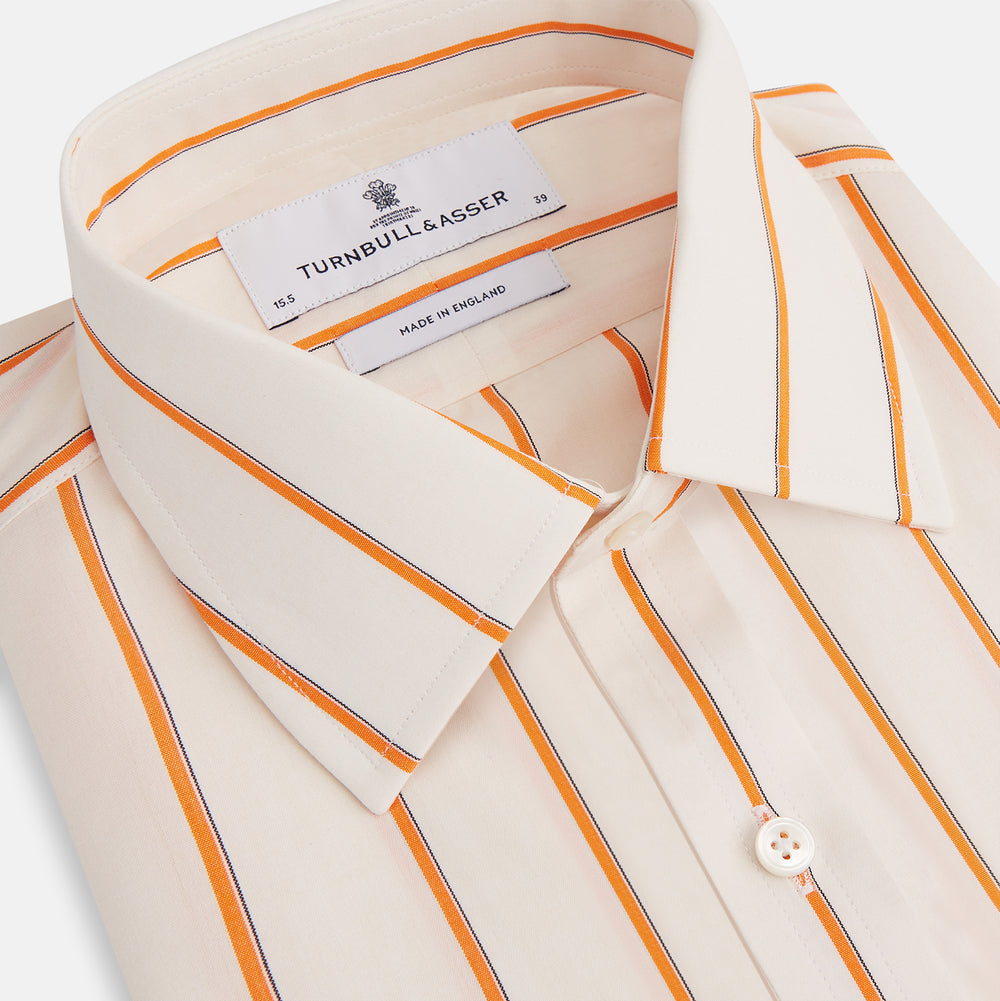 Orange Track Stripe Mayfair Shirt
