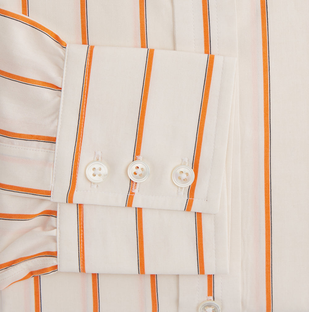 Orange Track Stripe Mayfair Shirt