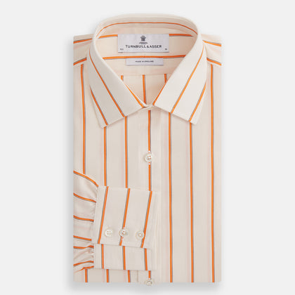 Orange Track Stripe Mayfair Shirt Image 3