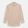 Orange Track Stripe Mayfair Shirt