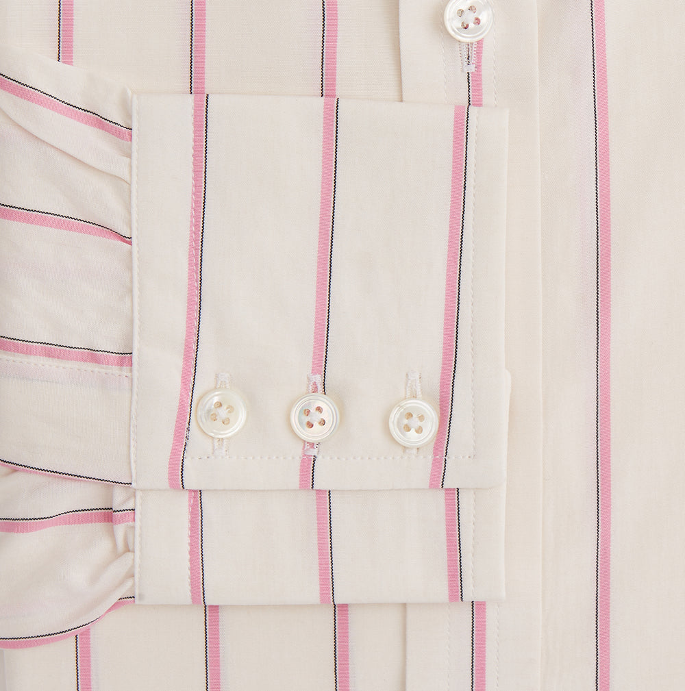 Pink Track Stripe Mayfair Shirt