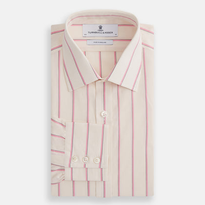 Pink Track Stripe Mayfair Shirt Image 3