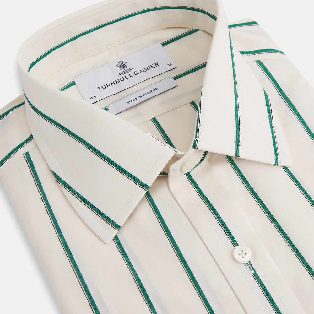 Green Track Stripe Mayfair Shirt