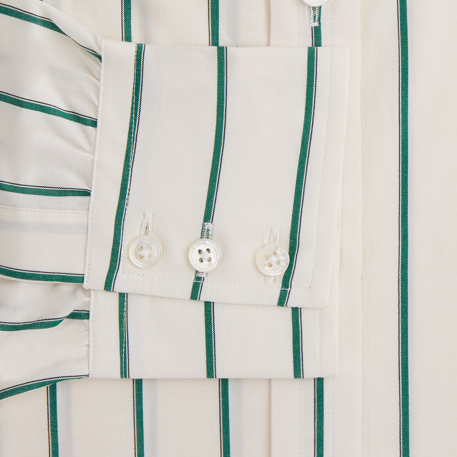 View 3 of product Green Track Stripe Mayfair Shirt