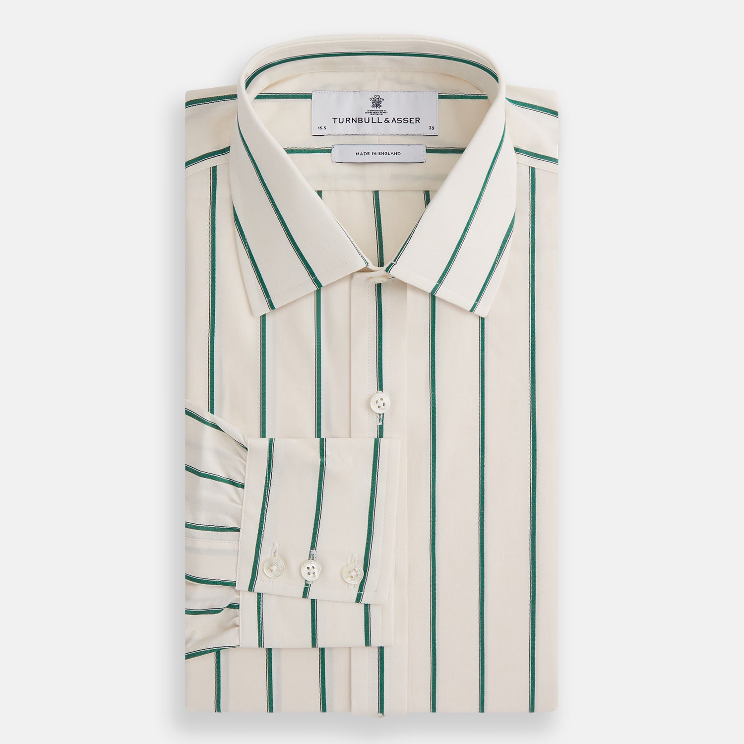 View 4 of product Green Track Stripe Mayfair Shirt