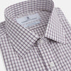 View 2 of product Purple Tattersall Check Mayfair Shirt