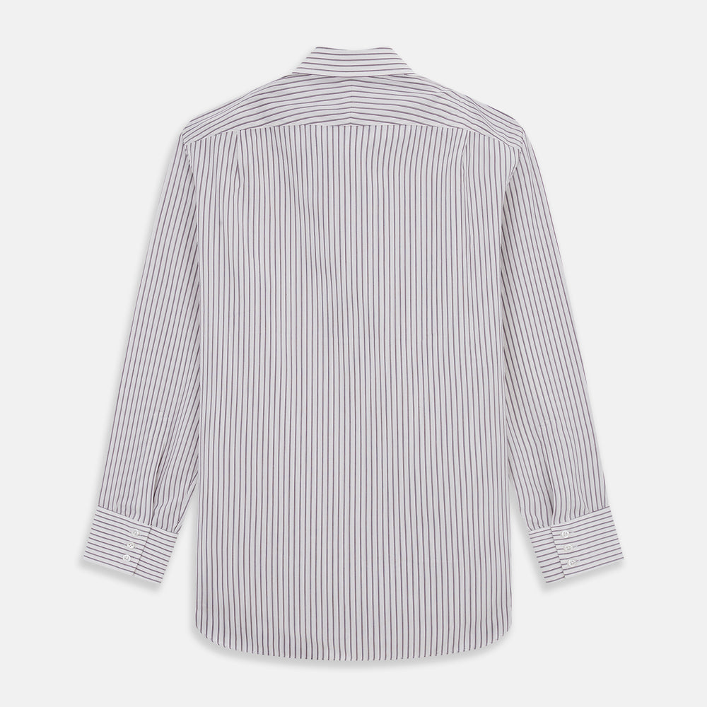 Purple Track Stripe Mayfair Shirt