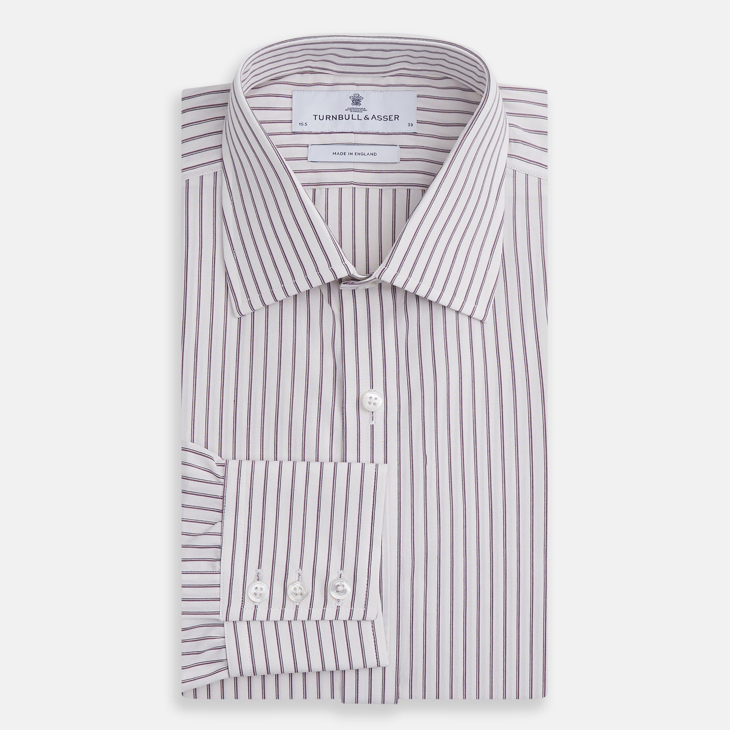 View 4 of product Purple Track Stripe Mayfair Shirt
