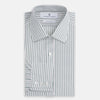 Dark Green Track Stripe Mayfair Shirt