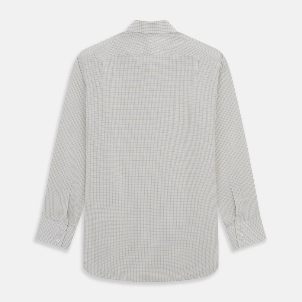 Pale Blue Graph Check Mayfair Shirt