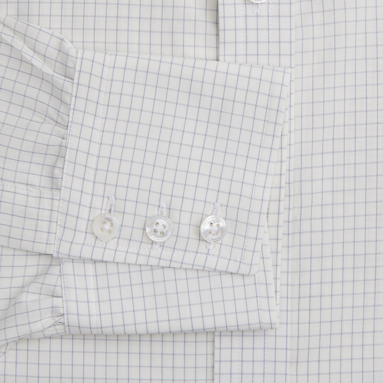 View 3 of product Pale Blue Graph Check Mayfair Shirt