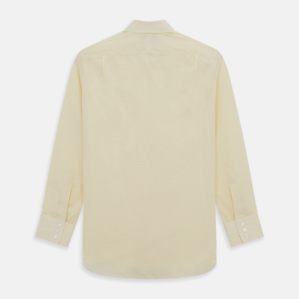 Yellow Graph Check Mayfair Shirt