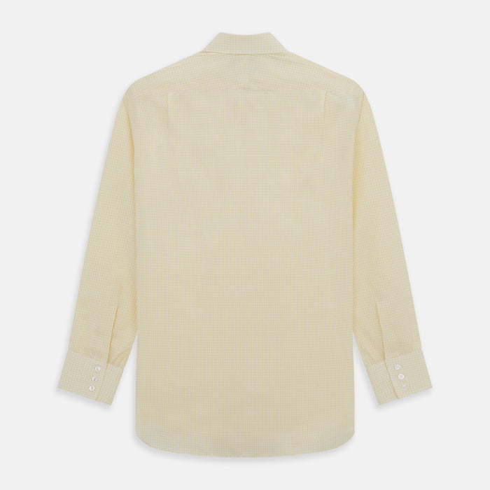 Yellow Graph Check Mayfair Shirt Image 4
