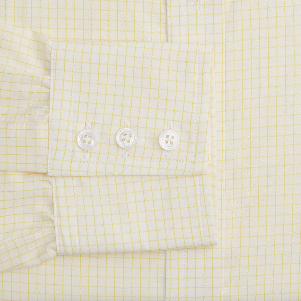 Yellow Graph Check Mayfair Shirt