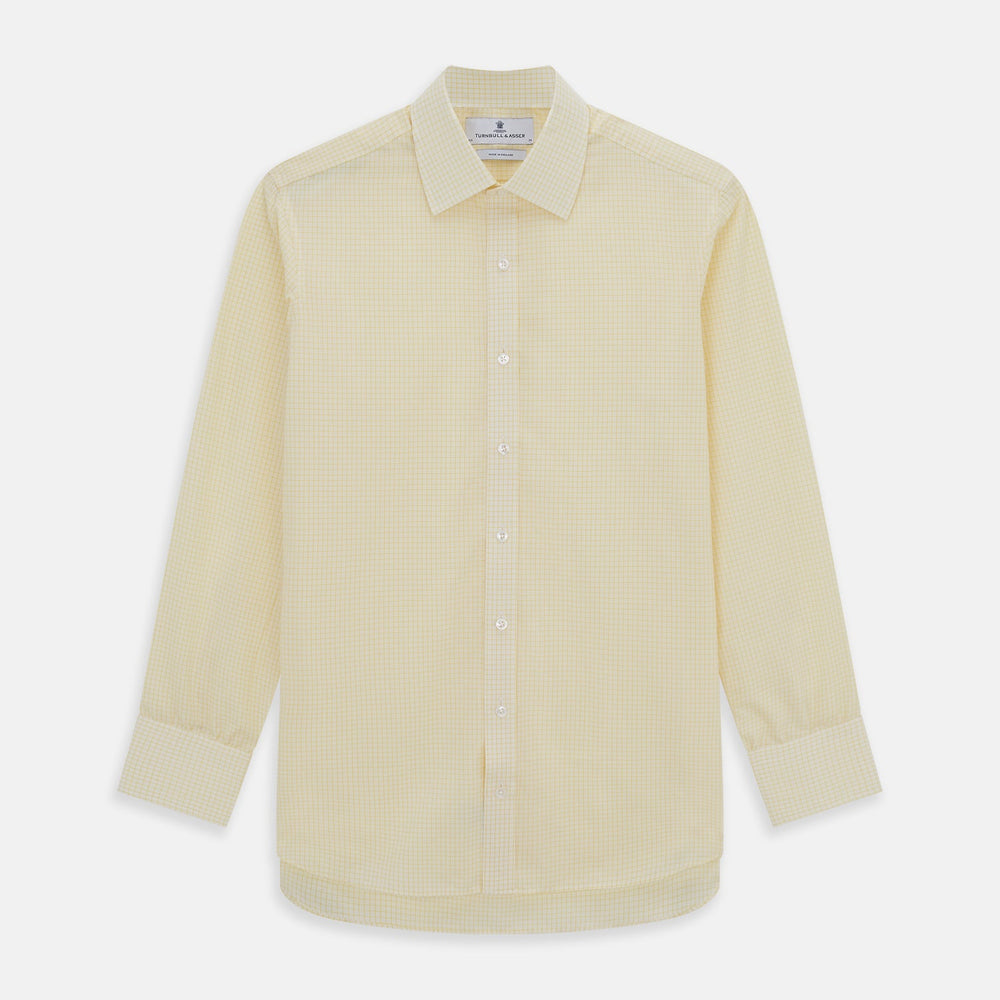 Yellow Graph Check Mayfair Shirt