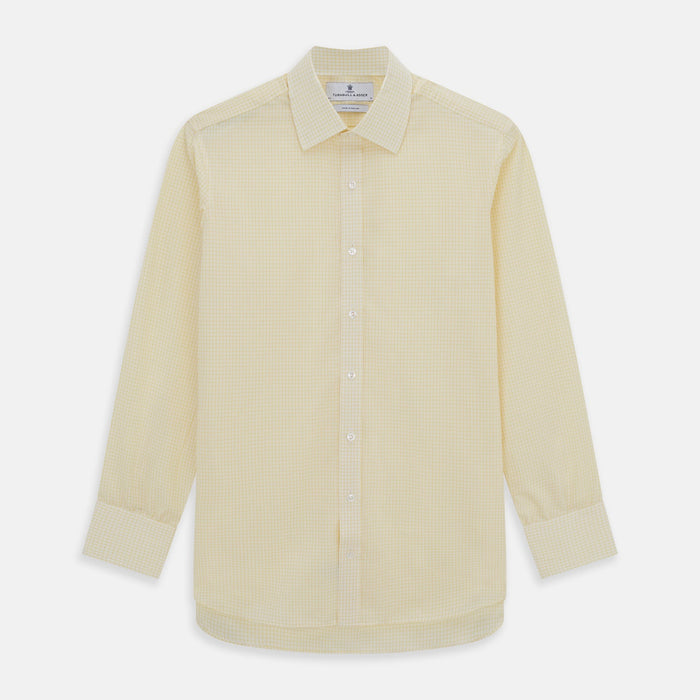 Yellow Graph Check Mayfair Shirt