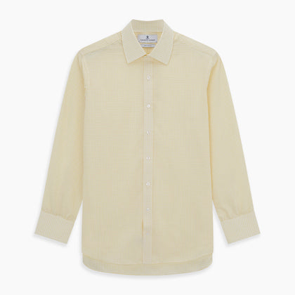 Yellow Graph Check Mayfair Shirt Image 5