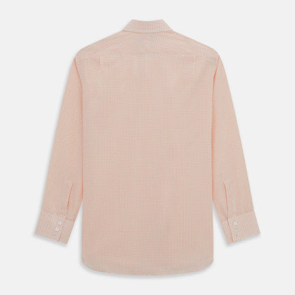 Orange Graph Check Mayfair Shirt Image 4