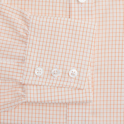 Orange Graph Check Mayfair Shirt Image 2