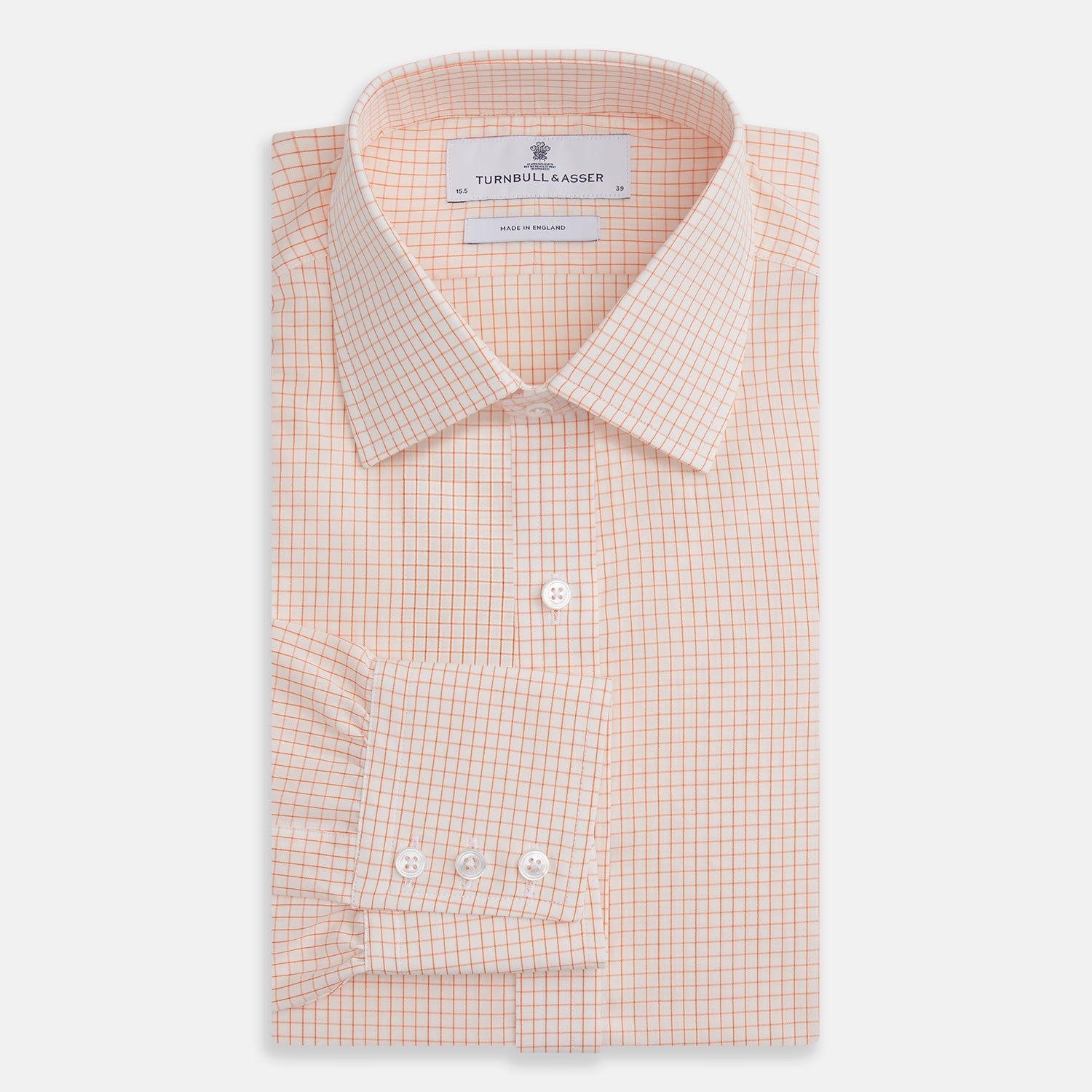 Orange Graph Check Mayfair Shirt