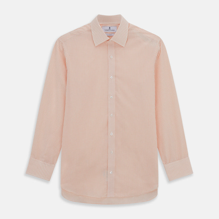 Orange Graph Check Mayfair Shirt