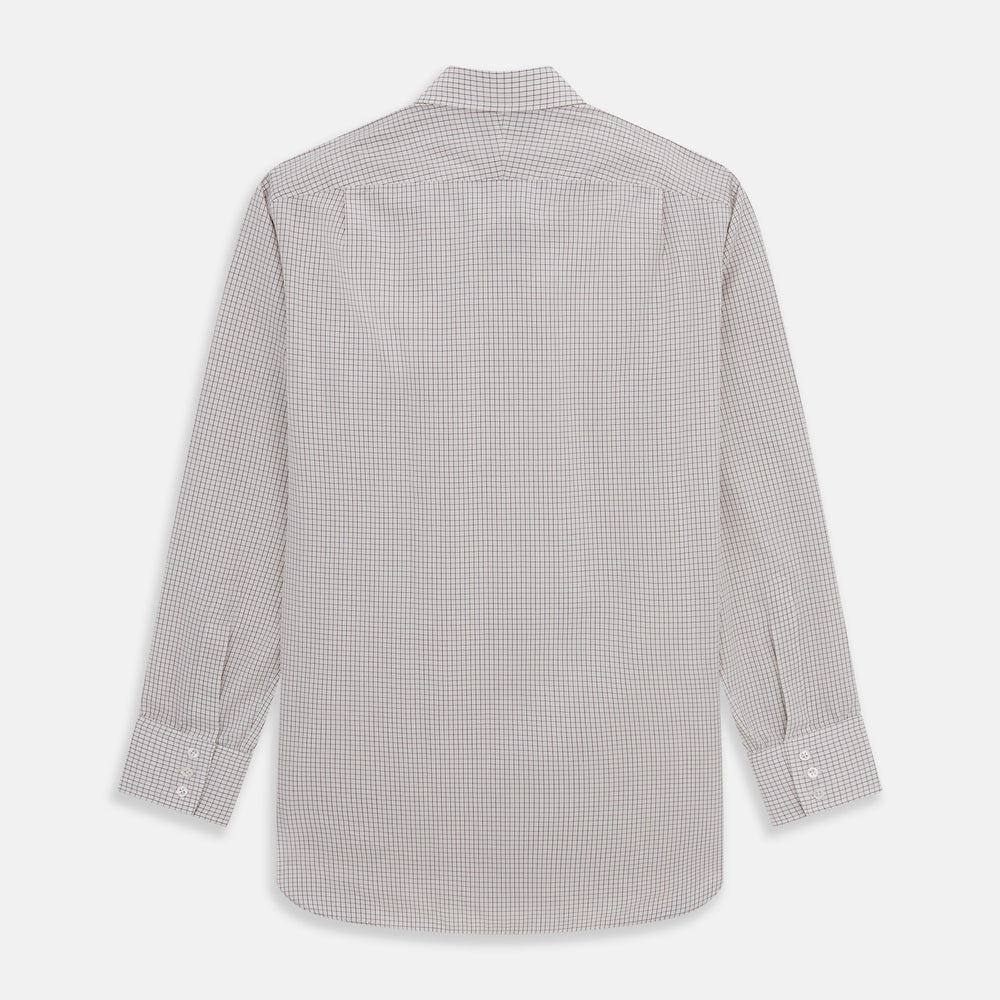 Purple Graph Check Mayfair Shirt