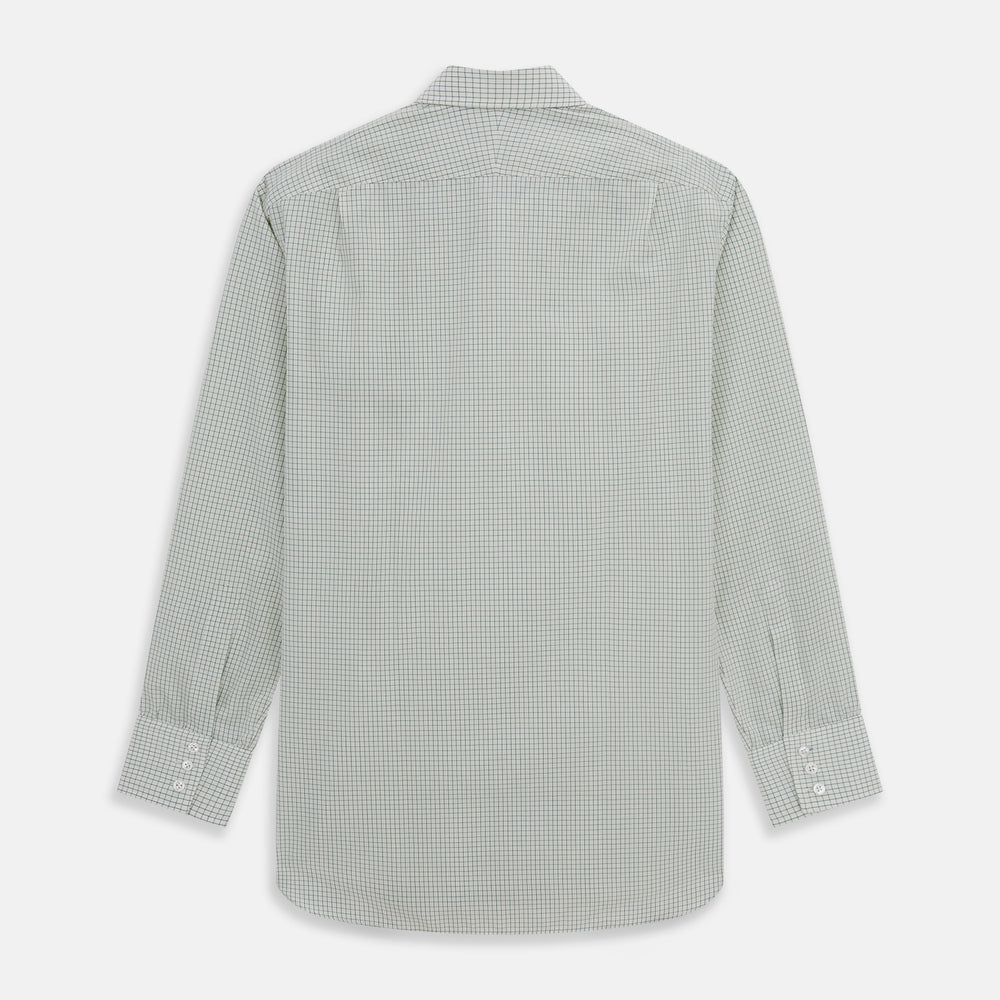 Dark Green Graph Check Mayfair Shirt