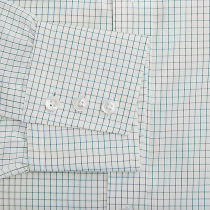 Dark Green Graph Check Mayfair Shirt Image 2