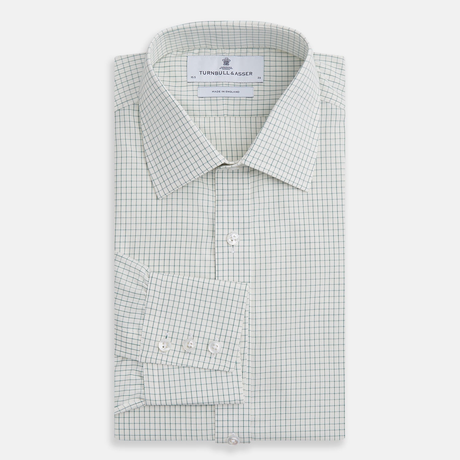 View 4 of product Dark Green Graph Check Mayfair Shirt